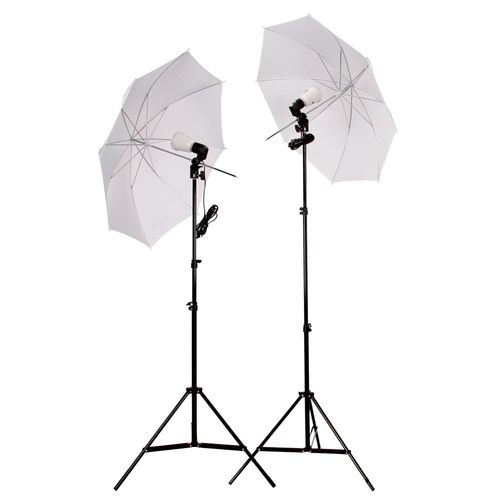 摄影器材 服装模特拍摄 摄影灯套装 单灯头 反光伞 灯架 45w伞灯
